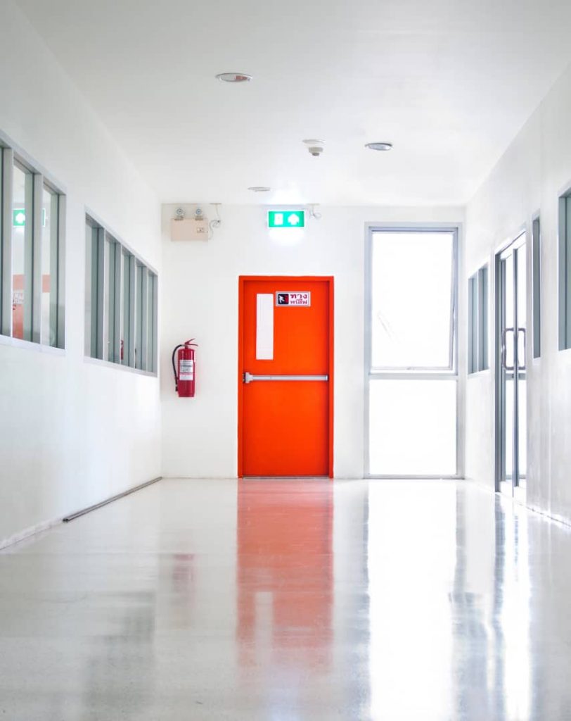 Emko Firetec rote Brandschutztür